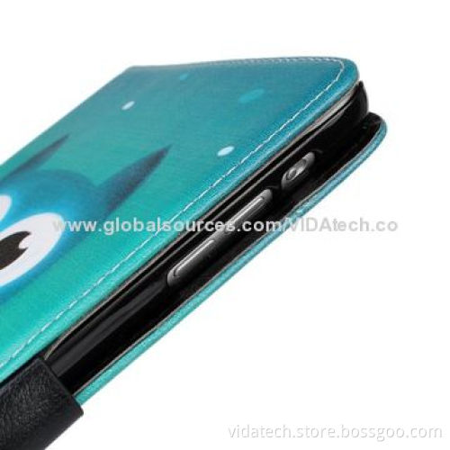 Owl Pattern Leather Case with Credit Card Slots and Holder, for iPad Mini 2, Manufacturer